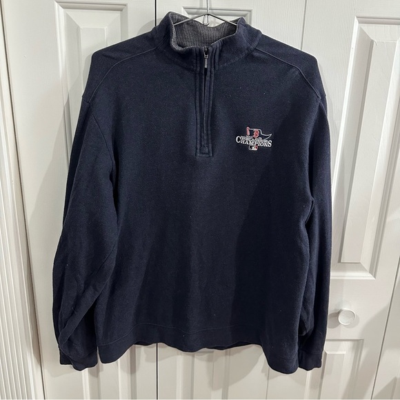 Cutter and Buck MLB Rex Sox World 2013 Series Quarter Zip Sweater - Picture 1 of 9